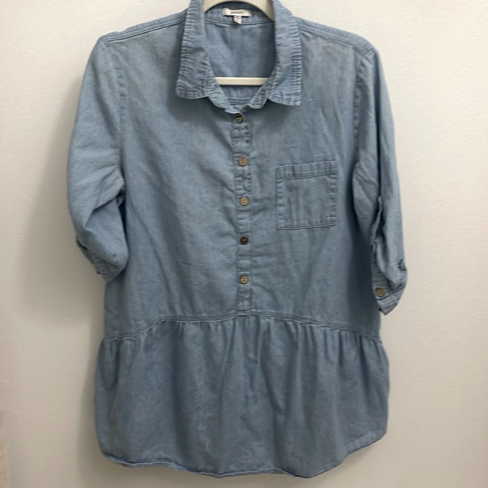 Jodifl Chambray Dress/Tunic Size Small EUC